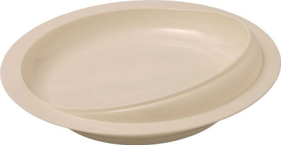 Pjatë ndihmëse Behrend Shovel Plate, me kupë thithëse, për persona me aftësi të kufizuara, bezhë