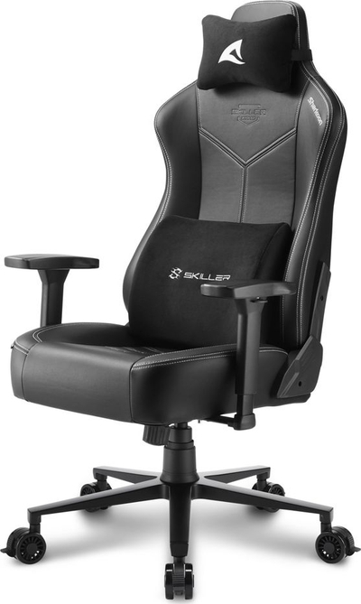 Karrige gaming Sharkoon SKILLER SGS30, lëkurë sintetike, me jastëkë memory foam, e zezë