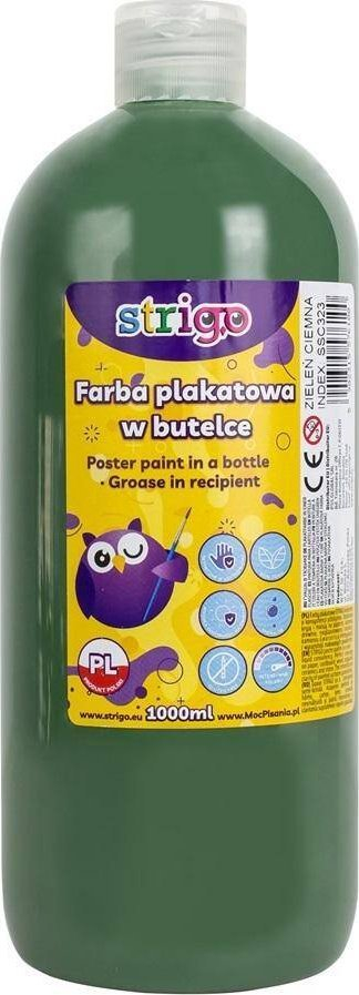 Ngjyrë poster Strigo, 1000ml, jeshile e errët