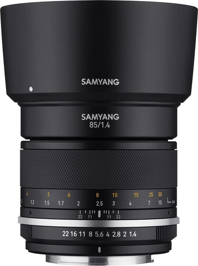 Objektiv Samyang Canon EF 85mm F1.4 MK2, fokus manual, i zi