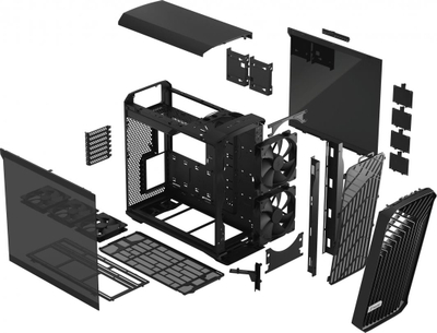 Kasë Fractal Design Torrent TG Dark Tint, e zezë, Full Tower