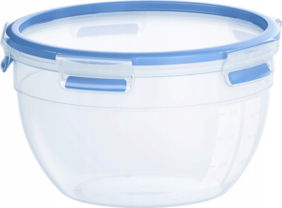 Enë kuzhine EMSA Clip and Close N1011400, 2.6L, rrumbullake, blu