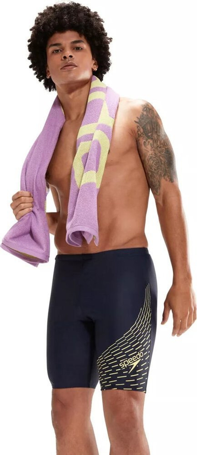 Rroba banje jammer për burra Speedo Medley Logo, ECO EnduraFlex, që s’i bën përshtypje klori, blu e errët