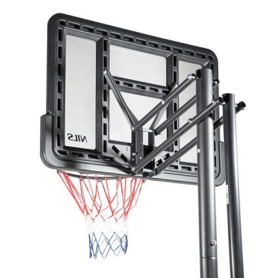 Kosh basketbolli NILS ZDK021, lartësi e rregullueshme, për jashtë, gri e zezë