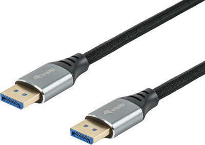 Kabllo DisplayPort Equip 2.1, 2m, 16K 60Hz, gri alumini
