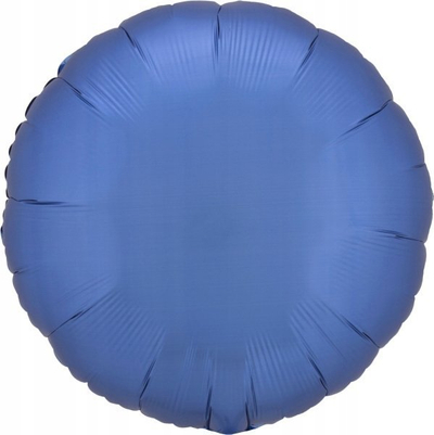 Balonë folie PartyDeco Lustre Azure Blue, 43 cm, rrumbullake, blu metalike