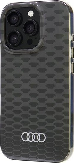 Mbulesë telefoni Audi IML Stitching Pattern MagSafe, iPhone 16 Pro 6.3", e zezë