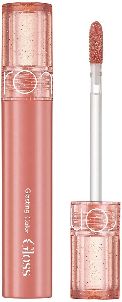Gloss buzësh Rom&Nd Glasting Color Gloss 09 Peach Sparkle, 4g, pjeshkë me shkëlqim