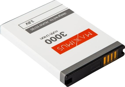 Bateri GSM Maxximus 3000 mAh, Li-ion 3.8V, për Huawei E5785, e bardhë