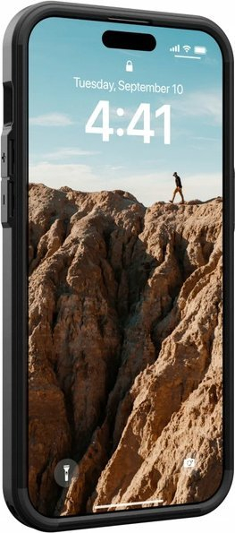Kapak UAG Civilian MagSafe për iPhone 15 Pro, i fortë kundër goditjeve, i zi