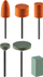 Set gurë bluarës GRAPHITE 11 copë, shank 3.2mm, për vegël rrotulluese, shumëngjyrëshe