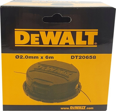 Kasetë filli kositësi DeWalt DT20658 Quickfeed, 2mm, 6m, e verdhë