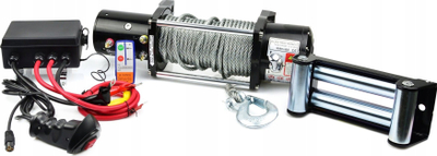 Vinç elektrik GEKO 12000LB, 12V, litar çeliku