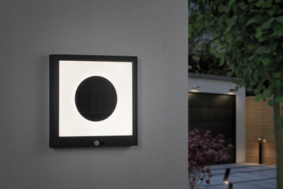 Llambë murale diellore Paulmann Taija 94263, LED 1.2W, IP44, antracit