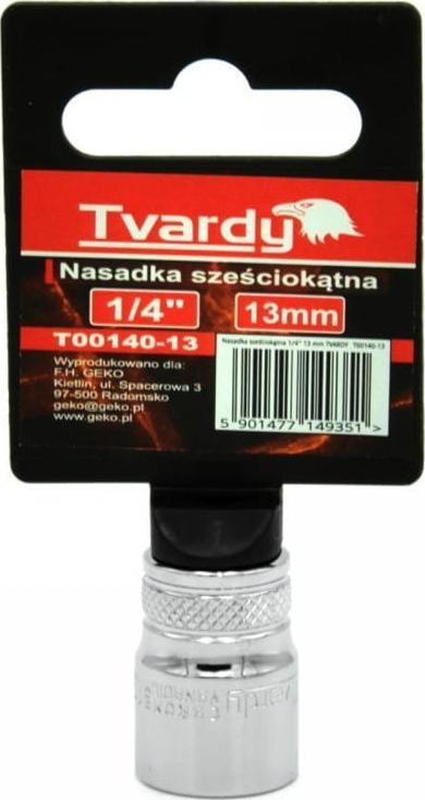 Kokë çelësi TVARDY 1/4", 13 mm, metalike