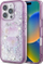 Këllëf telefoni Hello Kitty Liquid Glitter 50th Anniversary Party HKHCP16XL50PPU, për iPhone 16 Pro Max 6.9", vjollcë