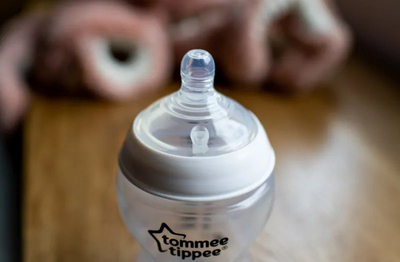 Gicë biberoni Tommee Tippee Closer to Nature, me rrjedhje të rregullueshme, anti kolik, transparente