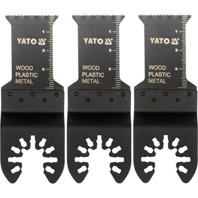 Tehe sharruese vibruese YATO YT-34684, set 3 copë, bi-metal, të zeza