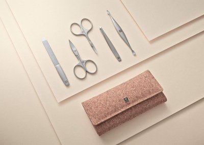 Set manikyri ZWILLING Twinox Push Button Case Cork, 5 pjesë, çelik inox, ngjyrë kork