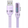 Kabllo karikimi USAMS USSJ651, USB A në USB C, 6A, 1.2m, vjollcë