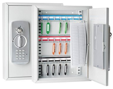 Kabinet çelësash WEDO 102 62137, 21 çelësa, dry elektronik, gri e çelët