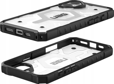 Maskë mbrojtëse UAG Pathfinder MagSafe për iPhone 16 Plus, rezistente ndaj goditjeve, transparente Ice