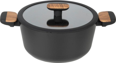 Set tigan dhe tenxhere Resto Casserole D24cm, 4.4L, e zezë
