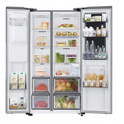 Frigorifer side by side Samsung RH68DG853DB1EF, 627L, 91cm, grafit