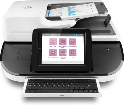 Skaner rrjeti HP Digital Sender Flow 8500 fn2, 600 ppi, 100 fpm, ekran LCD