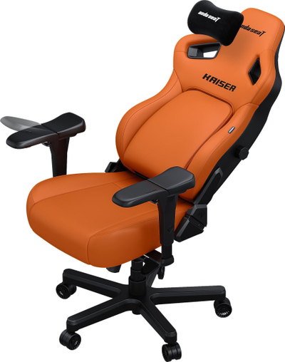 Karrige gaming AndaSeat Kaiser 4 Blaze Orange, përmasa L, lëkurë PVC premium, portokalli