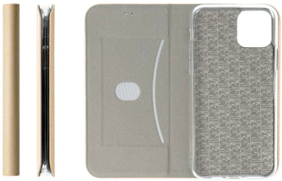 Kapak libër OEM Sensitive për Xiaomi Redmi 15C, me magnet, ngjyrë gold