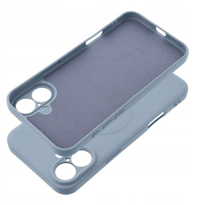 Футрола силиконска Mag Cover за Samsung S25 Plus, компатибилна со MagSafe, светло сина