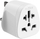 Adapter udhëtimi FIXED World to UK, prizë botërore në prizë britanike, 2500W, i bardhë