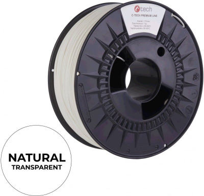 Filament 3D C-Tech 3DF-P-TPU90A-1.75-NAT, TPU 90A fleksibël, 1.75mm 1kg, ngjyrë natyrale