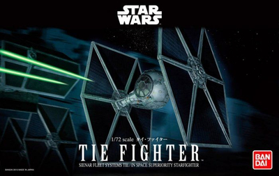 Model plastik Revell Bandai Star Wars TIE Fighter 01201, shkalla 1:72, set për ndërtim, shumëngjyrësh