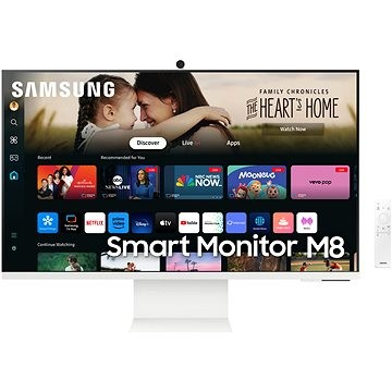 Monitor Samsung M80D, 32", 4K UHD, i bardhë