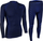 Set i brendshëm termoaktiv Spokey Windstar, M / L, blu i errët