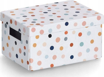 Kuti ruajtëse Zeller Present Dots, 25 x 18 x 13 cm, 5.85L, shumëngjyrëshe