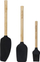 Set mjetesh pjekjeje KitchenAid 3 pjesë, bambu, silikoni, të zeza