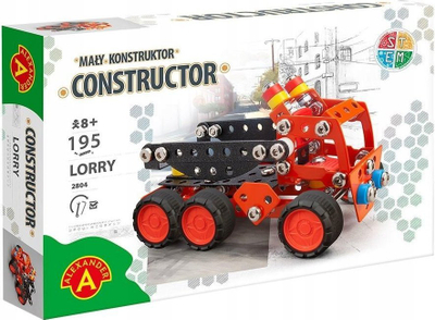 Set ndërtimi kamion Lorry Flat Bed Truck, 195 copa, për mbi 8 vjeç, shumëngjyrësh