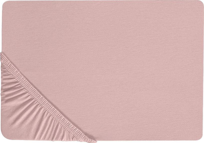 Çarçaf fitted HOFUF Cotton, 200 x 200 cm, pambuk, rozë