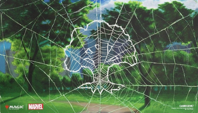 Playmat Gamegenic Magic The Gathering Marvel Spider Man Forest Shiny, 61x35cm, sipërfaqe me shkëlqim, kundër rrëshqitjes