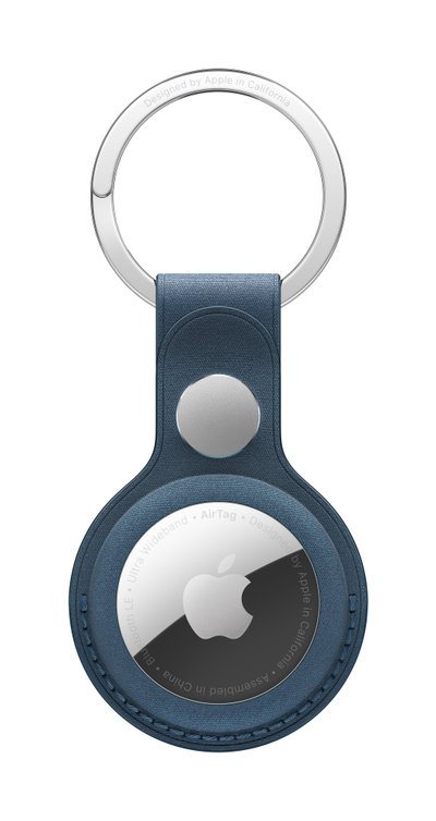 Приверзок Apple AirTag FineWoven Key Ring, Pacific Blue