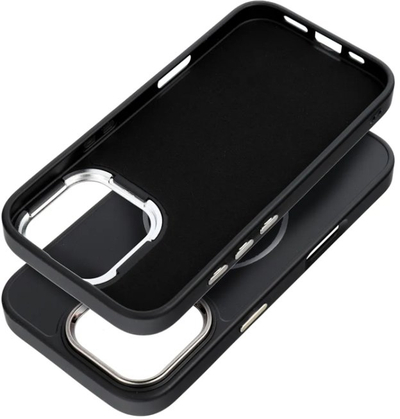 Këllëf telefoni 4Kom FRAME MAG për iPhone 12 Pro, i përshtatshëm me MagSafe, i zi