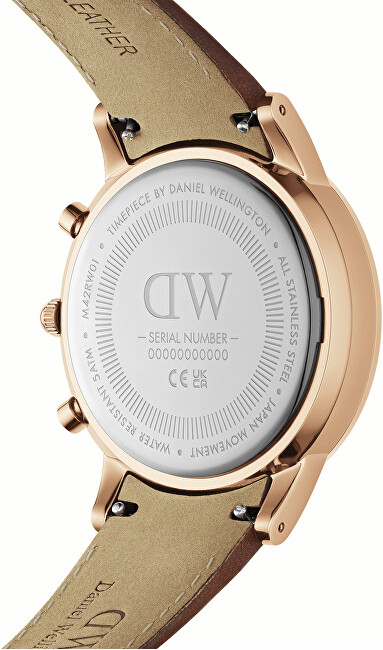 Orë dore për burra Daniel Wellington Iconic Chronograph St. Mawes DW00100640, e kaftë