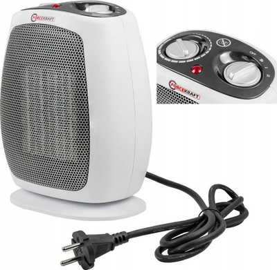 Ngrohës me ventilator Forcekraft 3F, 1800W, i bardhë