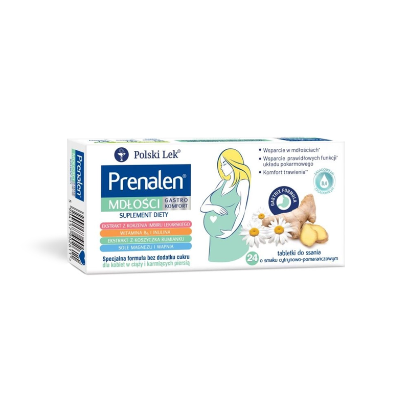 Prenalen Nausea 24 Tableta thithëse– Mbështetje gjatë të Përzierave në Shtatzëni