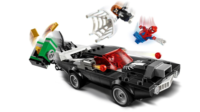 Set ndërtimi Lego Marvel 76309, Spider Man vs Venom Muscle Car, 3 mini figura, shumëngjyrësh