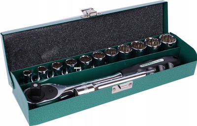 Set çelësa doka Honiton, 13 copë, kapje 1/2", 12-këndësh