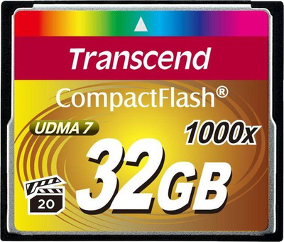 Kartë memorie Transcend 1000x CompactFlash, 32GB, TS32GCF1000